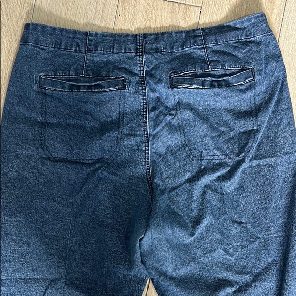 Riders by Lee Blue Capri Cropped Stretch Jeans Relaxed Fit - Picture 7 of 8